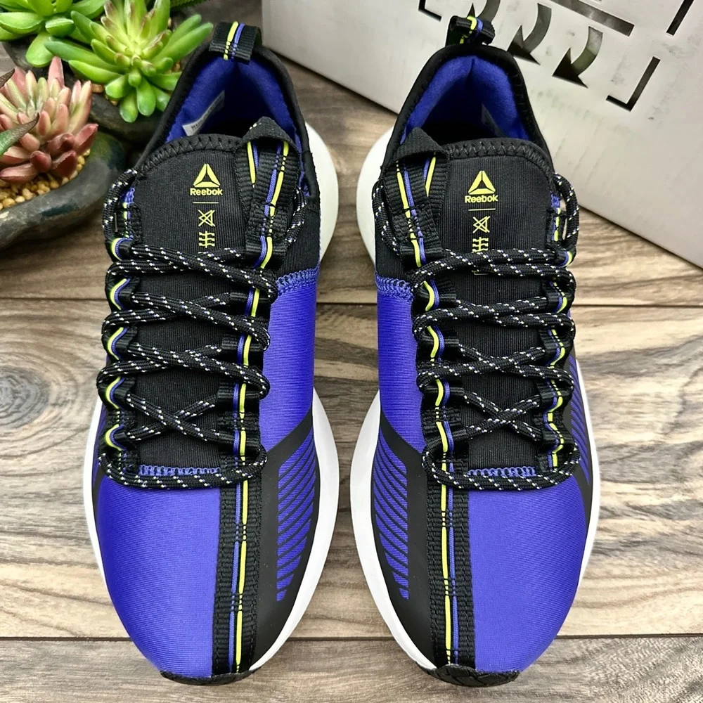 NIB Reebok Sole Fury TS 7.5 Running Shoes Cross Trainer Ultra Purple Neon Lime - Picture 3 of 12
